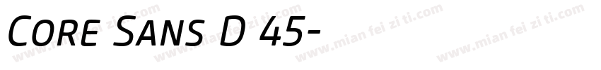 Core Sans D 45字体转换